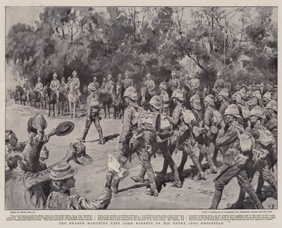 Los guardias marchando frente a Lord Roberts en su entrada a Kroonstad de Frank Dadd